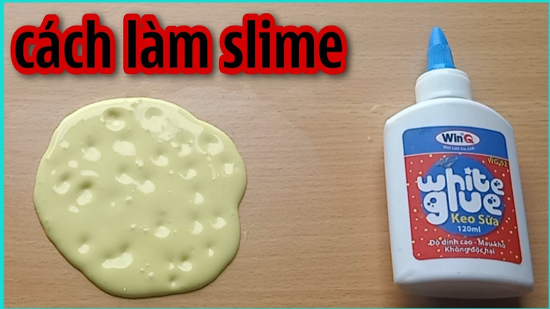 cách làm slime bằng keo