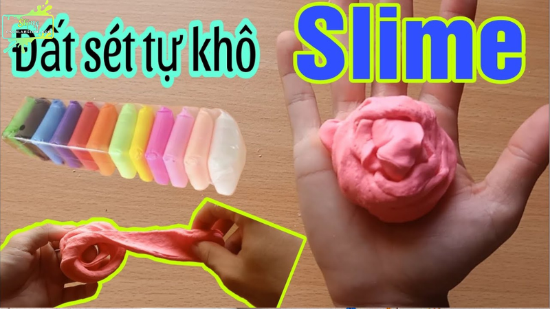 cách làm slime bằng đất sét