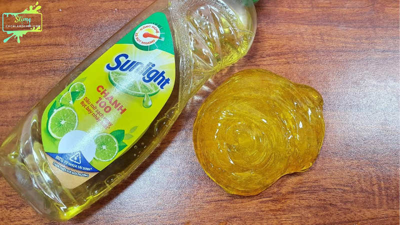 cách làm slime bằng nước rửa chén